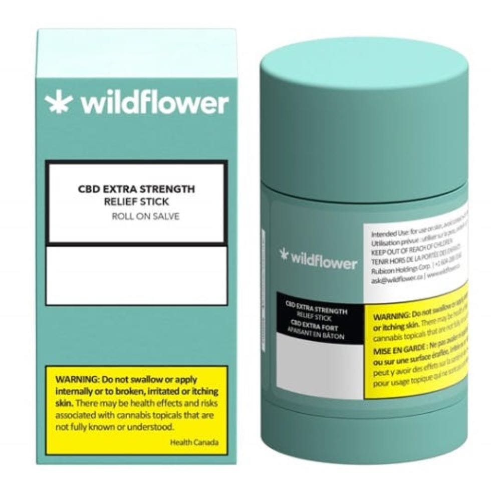 Wildflower CBD Extra Strength Relief Stick | Abba Medix