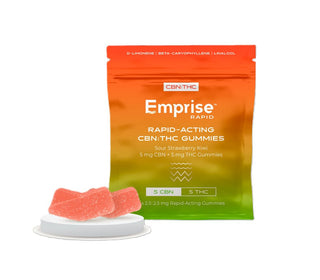 Emprise Rapid - Sour Strawberry Kiwi CBN + THC Gummies