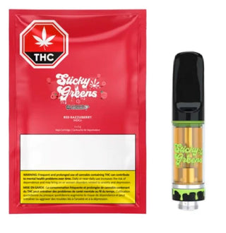 Sticky Greens - Red Razzleberry Liquid Diamonds Vape Cartridge