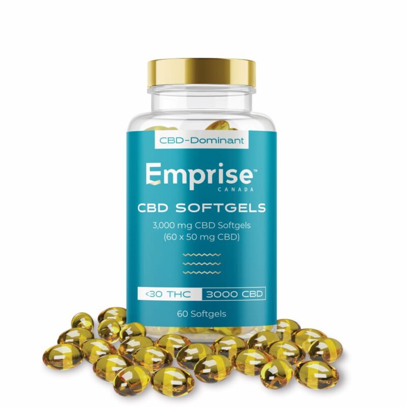 Emprise 3,000 mg CBD Softgels (60 x 50 mg CBD)