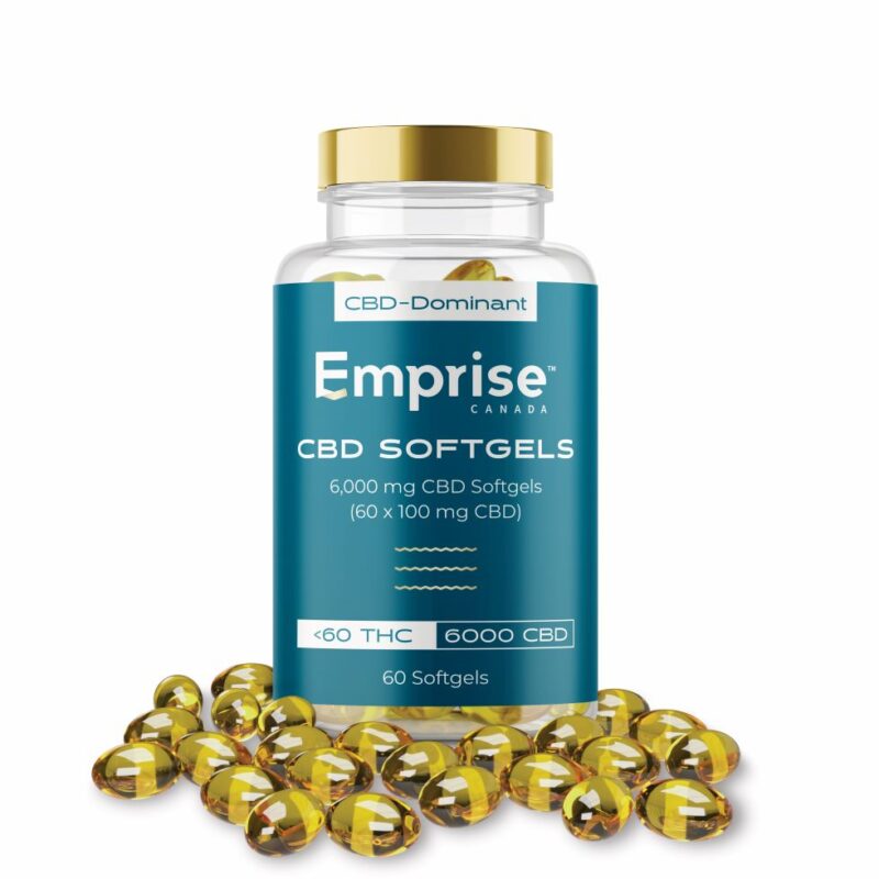 Emprise 6,000 mg CBD Softgels (60 x 100 mg CBD)