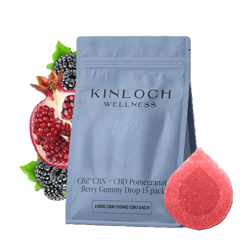 Kinloch Wellness CBZ- CBN + CBD Pomegranate Berry Gummy Drop