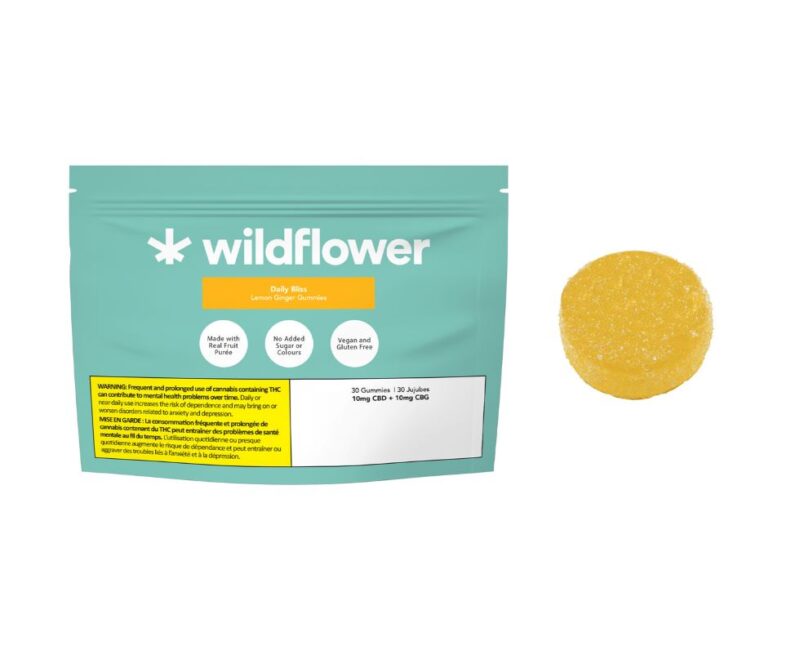 Wildflower Daily Bliss Lemon Ginger Gummies