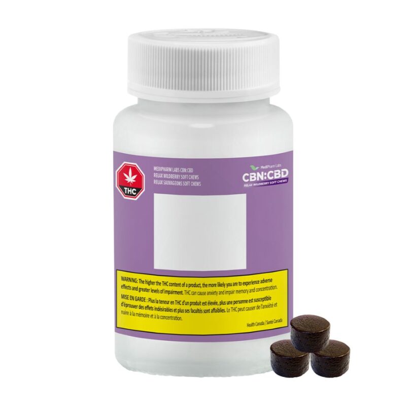 Medipharm Labs CBN-CBD Relax Wildberry Soft Chews