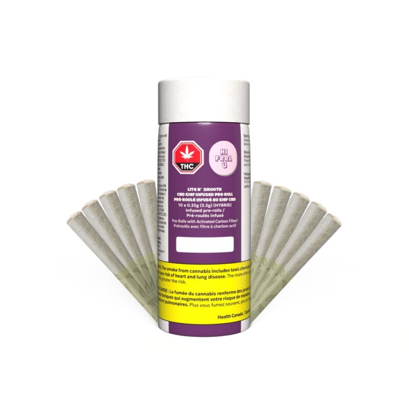 hifeelu Lite N' Smooth CBD Kief Infused Pre-Rolls