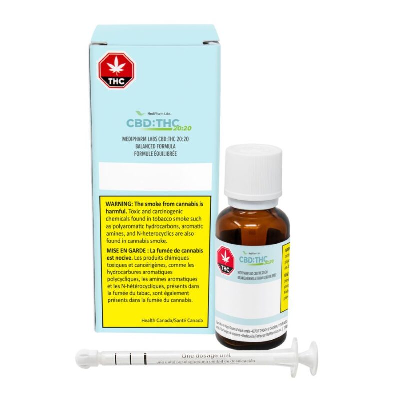 Medipharm Labs CBD-THC 20-20 Balanced Formula Oil Drops