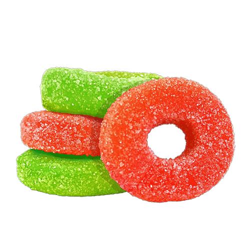 Olli O's Sour Cherry &amp; Watermelon THC/CBG/THCV Gummies