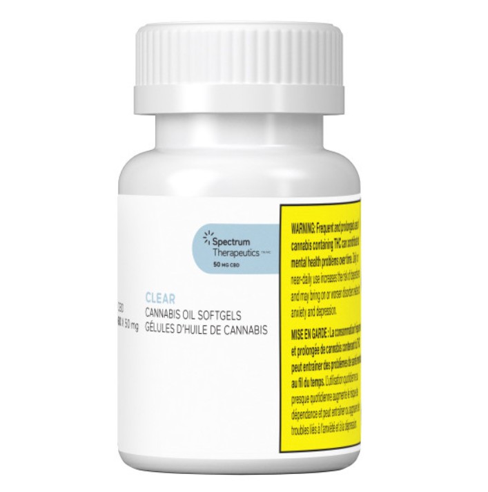 Spectrum Therapeutics Clear CBD Softgels